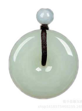 定做和田玉平安扣玉石小巧大小号儿童玉佩情侣宝宝款工艺品