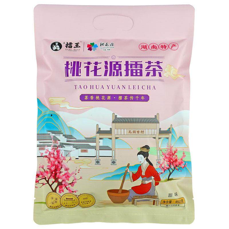 湖南特色美食擂王擂茶450g常德特产桃花源擂茶传统手工冲饮品代餐,淘宝优惠券,粉丝福利购,淘宝优惠卷