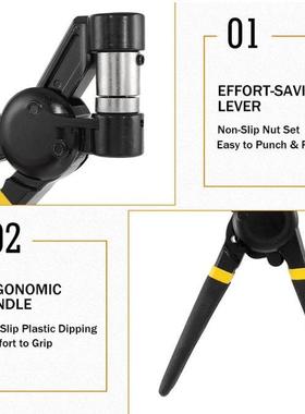 索环工具套件10毫米套件带500个索环用品和空心打孔手持孔眼