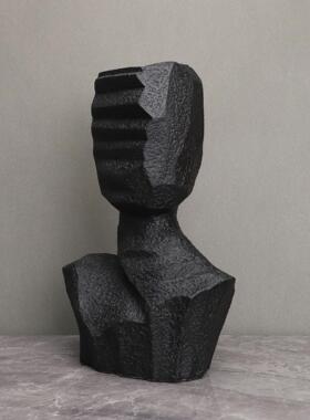 现代简约人物树脂雕塑摆件酒柜样板房电视柜客厅玄关家居软装饰品