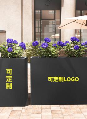 户外不锈钢花箱定制组合阳台围栏室内铁艺露台外摆成品金属槽花盆