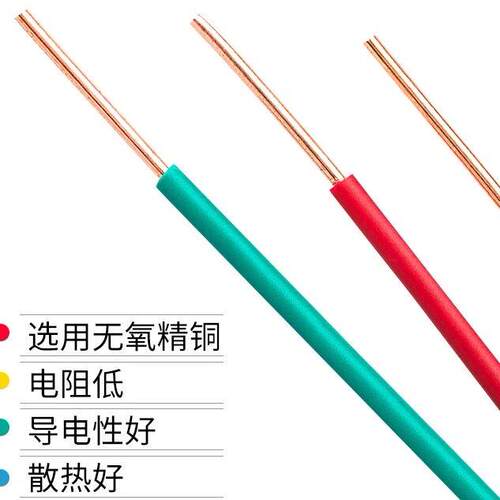 江扬家装BV25铜线 线芯单芯线 线电缆线 线矽胶线 线家用国标铜芯 - 图1