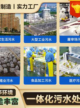 一体化污水处理设备地埋式农村生活养殖屠宰工业医院污水环保超滤