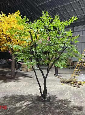 仿真枫树装饰茶室酒店民宿人造假枫树布景道具摆件假树假枫树