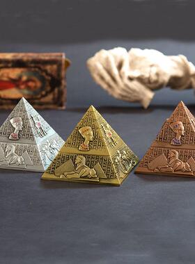 欧式用及埃法老金属金字塔创意烟灰TKX缸会所酒店KTV居家创意实摆