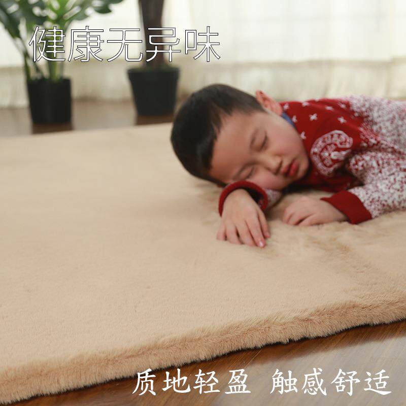 Tatami floor mat Japanese and Korean imitation rabbit fur long hair living room coffee table carpet bedroom room bedside bay window blanket