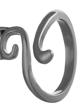 Opening Adjustable Fashion Animal Cat Ring Jewelry欧美猫戒指