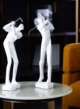 813现代简家居软装饰品样板房意办公室摆设客厅电视柜品人物创摆