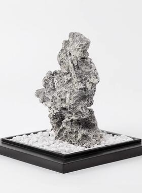 新中式家居样板间软装工艺品高端大气茶室客厅酒柜玄关博古架摆件