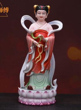 许师傅陶瓷善财童子龙女金童玉女供奉家用观世音菩萨像佛像摆件