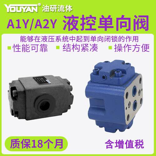 A1Y液压锁A2Y保压阀Ha50F液控单向阀A1Y-Ha10B-Hb20B-Ha32B-Ha65F - 图0