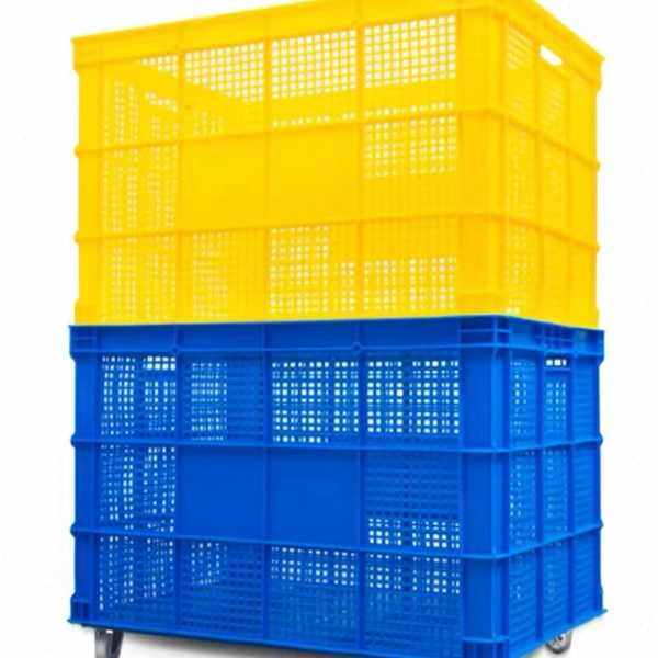 Plastic basket rectangular thickened large fruit and vegetable transportation frame factory storage express turnover box