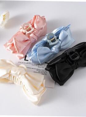 Bow Hair Claws Clip Large Shark Claw Hair Clips Solid Bowkno