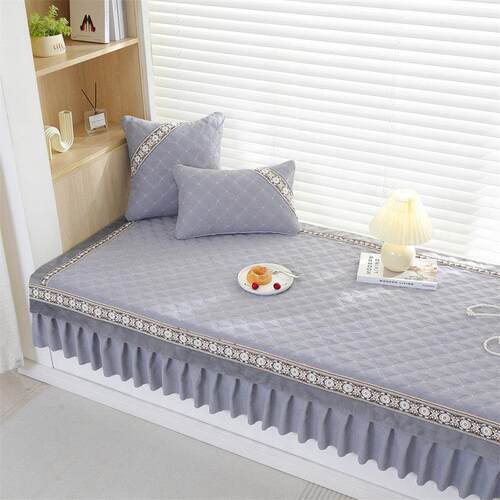 飘窗垫子简约现代四季通用窗台阳台垫防滑轻奢榻榻米炕垫套罩定制 - 图1