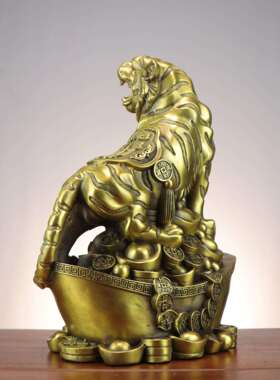 铜老虎居办公家室虎铜摆件厂家铜老WZM虎宝元虎