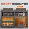 Movable wheeled tool storage shelf hole board shelf storage warehouse hardware finishing shelf garage storage
