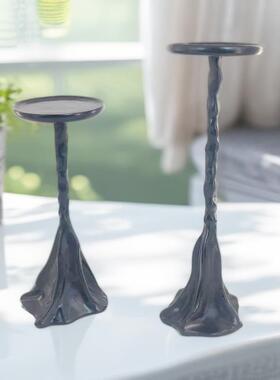 简约轻关复6265古奢树脂山丘烛台摆件样板间售楼处酒店厅大厅客玄