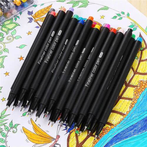 12 PCS Fineliner marker pen Manga color pen for lettering 0. - 图3