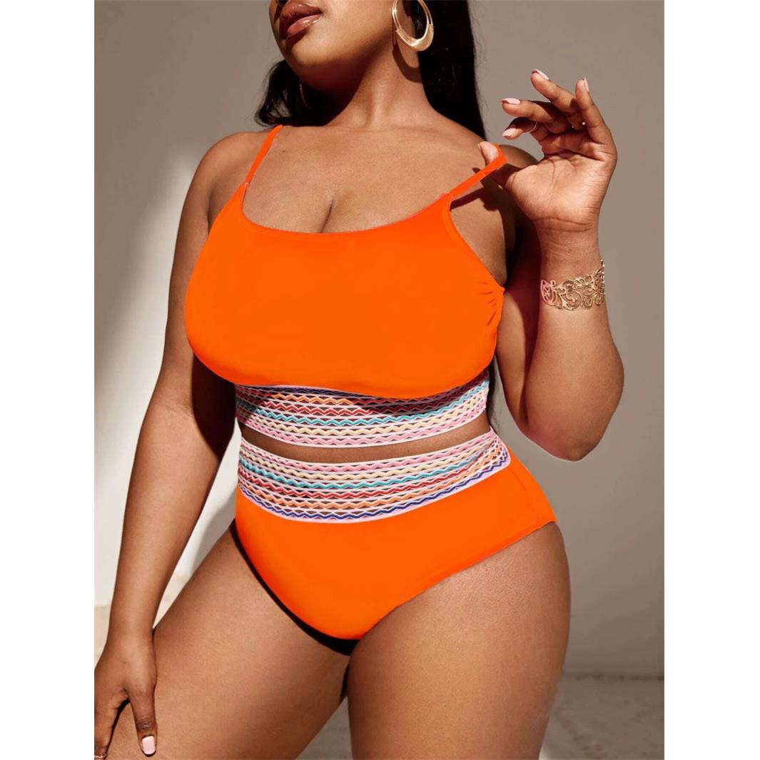 tube swimsuit top waist piece womens high Sexy three bikini - 图1