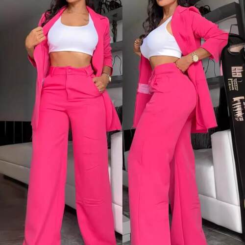 Woman Elegant Blazer Sets New Autumn Fashion Women's Notched - 图2