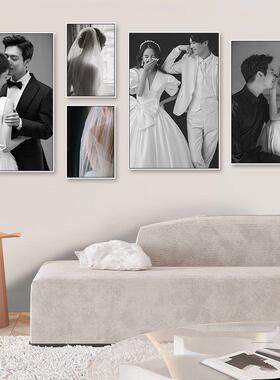 婚纱店装饰画摄影工作室婚庆公司影楼化妆间挂画礼服馆情侣壁画