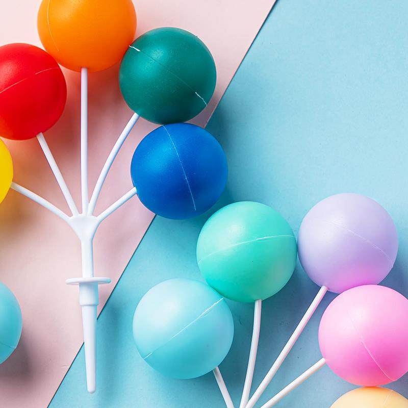 网红塑料彩色气球烘焙蛋糕装饰摆饰生日派对甜品台纸杯插件包邮,淘宝优惠券,粉丝福利购,淘宝优惠卷