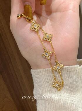 中式美学！金色金刚杵手链新中式配饰春季新款设计感手饰饰品高端