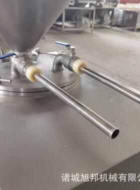 鸡肉肠肠液设备全自动黑椒盐旭邦脆皮烤灌肠 压灌肠机 香肠加工灌