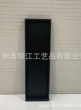 简约现代铁艺方形盘酒店餐桌摆花新中式微景观托盘仿真花造景盘
