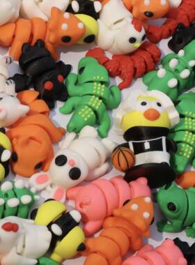 仿真3D打印动物玩具儿童摆件野生动物摆件各种可爱玩偶diy手办