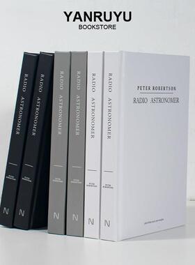 现代简约样板间装饰真书售楼极简书房层架小本彷真书托 托盘摆件