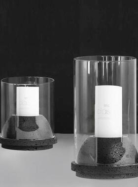 现代简约烛台摆件样板间售楼处酒店会所创意家居蜡烛客厅软装饰品