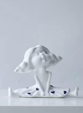 欧创意人偶孩格瑞娜摆件客厅卧室儿童房样板女BJ0095间售楼北辛处