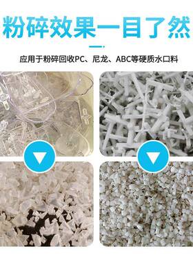 厂家注塑机边慢速水口料慢速破碎机塑料粉碎机
