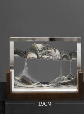 流沙画摆件 家居客厅酒柜工艺品 办公室装饰品 中式摆件创意沙漏