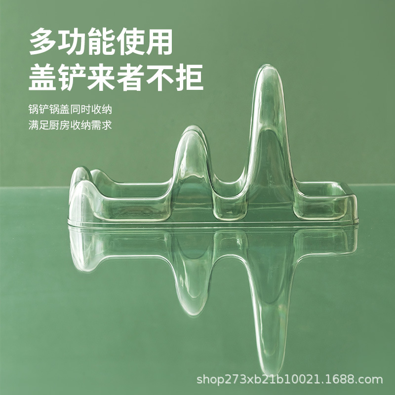 吸盘锅盖架壁挂式免打孔厨房锅盖放置器家用多功能菜板收纳置物架 - 图3