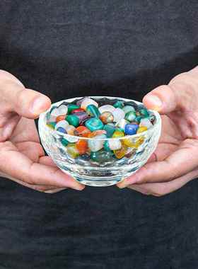 供佛贡水碗寺庙七宝八供水碗供杯家用佛前供奉白水晶碗供水杯摆件