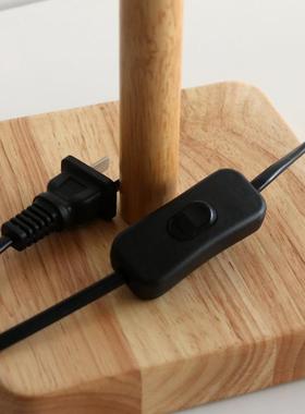 北欧创意实木布艺台灯田园卧室客厅灯现代简约卧室床头台灯灯具