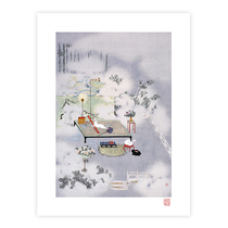 (Direct purchase of missing) Gu Xiaowei Little Rabbit Family of the (Supernatant Lotte) Sign of the Limited Edition Painting