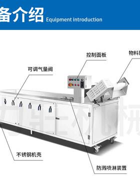 厂家生产鼓泡净化洗果机喷淋全自动多功能家用商用果蔬臭氧洗菜机