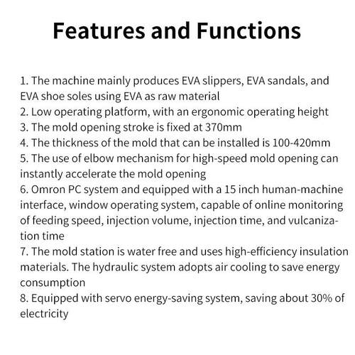 4站Eva注射成型机Eva Machine manufacture - 图2