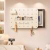 Cream wind power meter box hole plate cover plate distribution box decorative shield punch-free shelf source factory