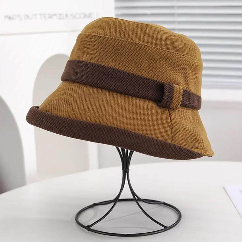 帽子新款加厚保暖百搭出游礼帽双色拼接盆帽渔夫帽0119k,淘宝优惠券,粉丝福利购,淘宝优惠卷