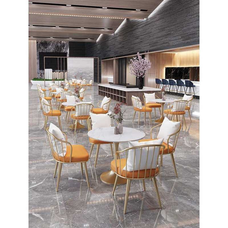 zh售楼处会客休息区洽谈桌椅组合咖啡厅奶茶店休闲接待小圆桌子椅,淘宝优惠券,粉丝福利购,淘宝优惠卷