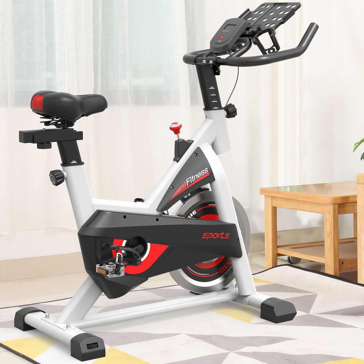 Bicycle silent pedal home large dynamic giant fitness equipment magnetically controlled weight sports aluminum alloy equipment bicycle long-lasting