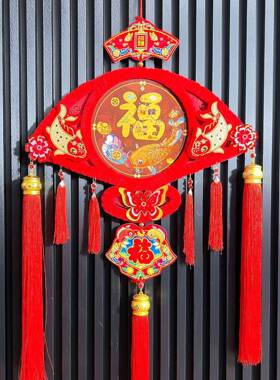中国结挂件2026新款2026中国结板结新年春节福字挂件客厅过新年墙