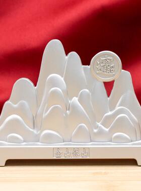 爆款银山金山招财进宝摆件祝福家居中式客厅桌面玄关装饰品工艺品