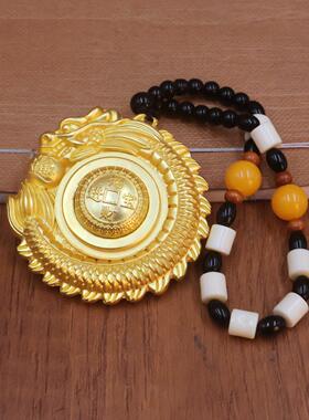 沙金龙牌转转手把件招财进宝转运吊坠随身文玩送礼解压工艺品