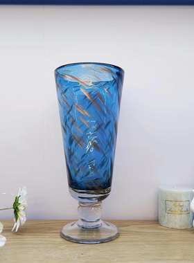 北欧风花瓶花插风创意家居饰品简约奢风灯 花瓶玻璃轻奖杯热卖