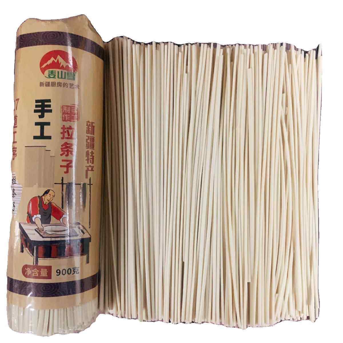 麦山雪新疆手工拉条子900克/把新疆面粉手工制作面条劲道粗细不同,淘宝优惠券,粉丝福利购,淘宝优惠卷